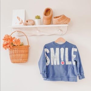 SOLD 🧺Zara smile sweatshirt